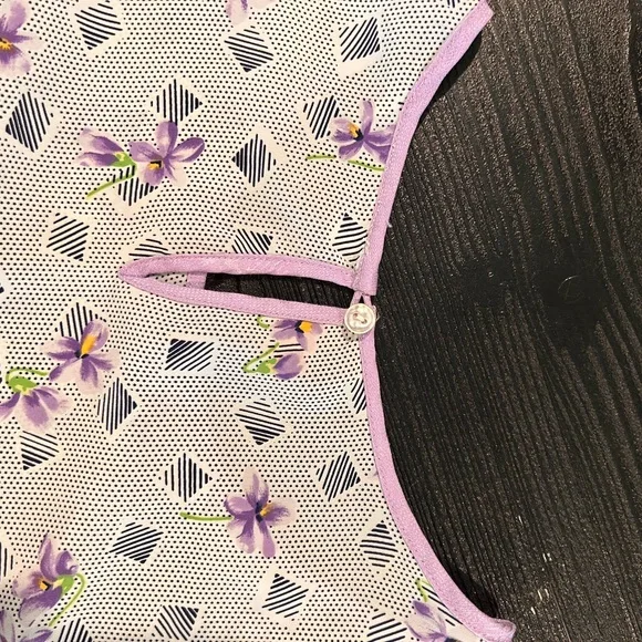 Dior Vintage Purple Floral Top - Picture 6 of 7